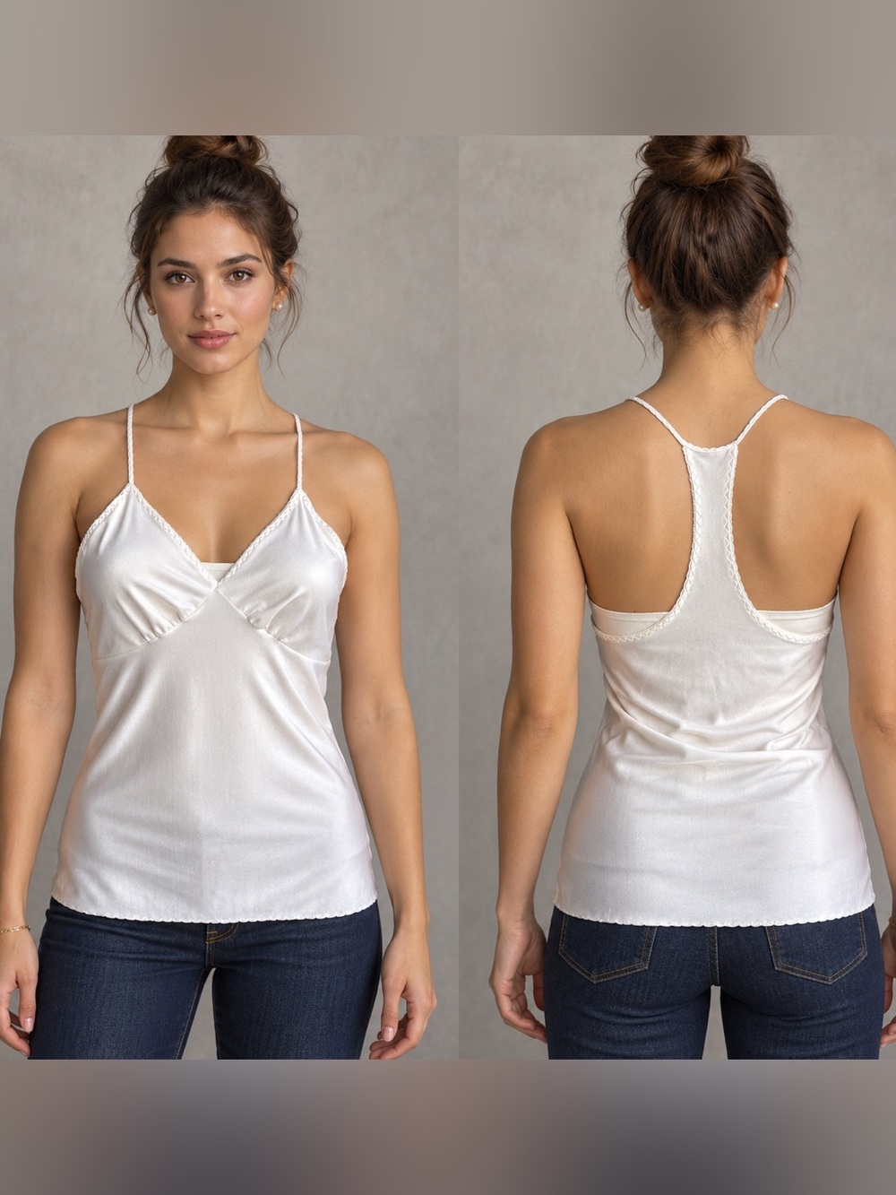 Vintage  White Tank Top